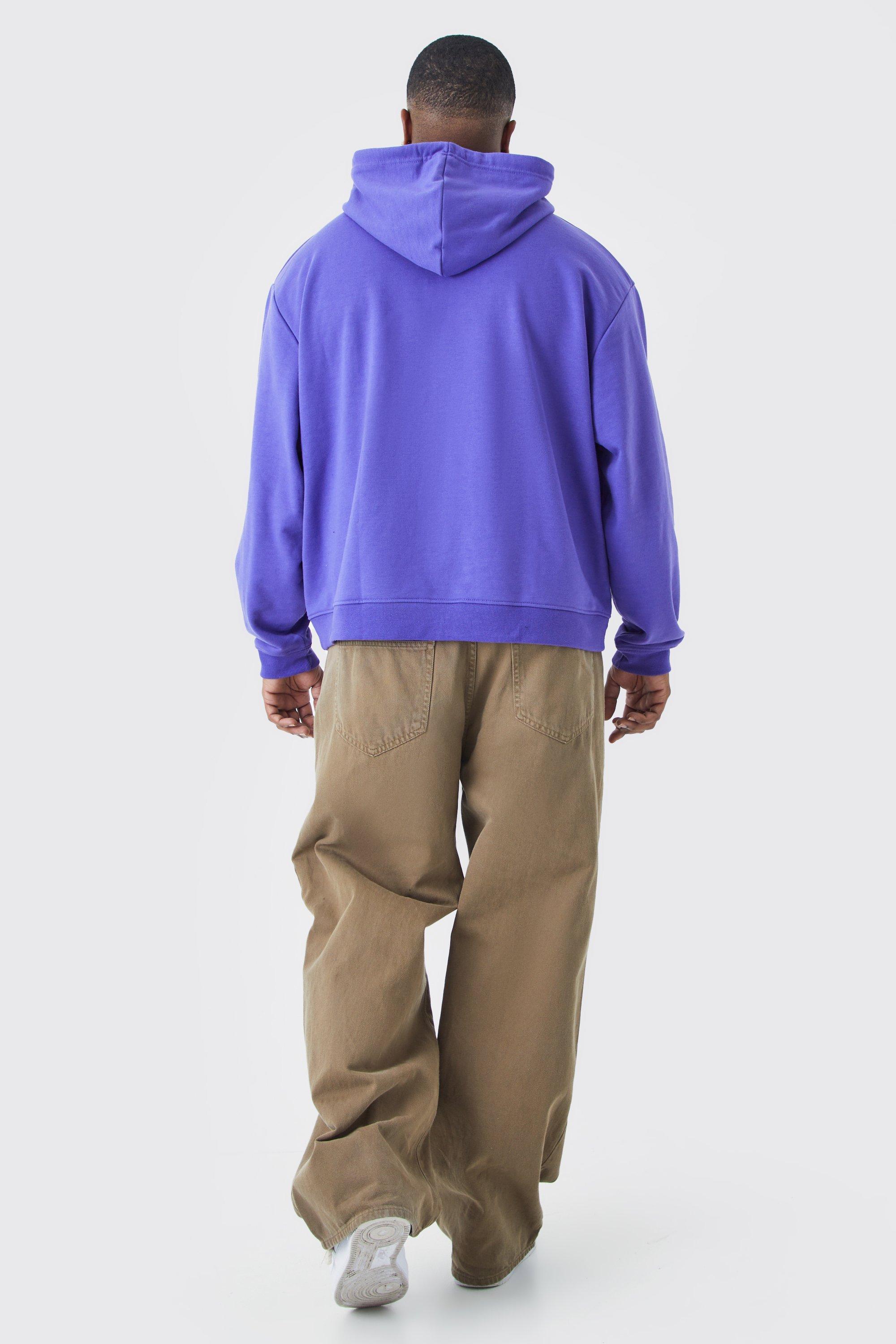 Washed purple hoodie hot sale